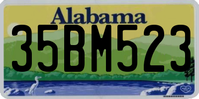 AL license plate 35BM523