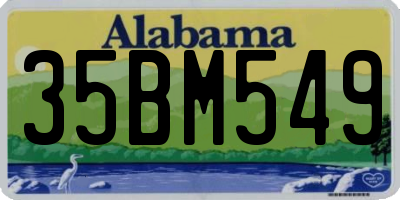AL license plate 35BM549