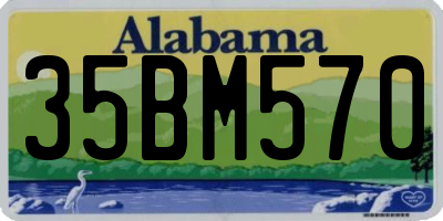AL license plate 35BM570