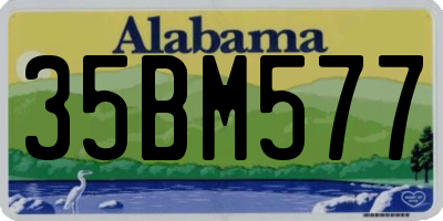 AL license plate 35BM577