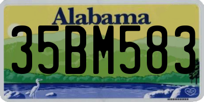 AL license plate 35BM583