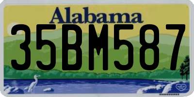 AL license plate 35BM587