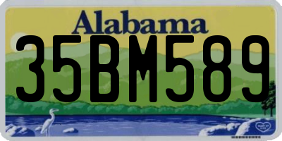 AL license plate 35BM589