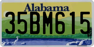 AL license plate 35BM615