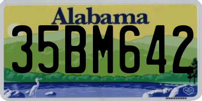 AL license plate 35BM642