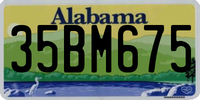 AL license plate 35BM675