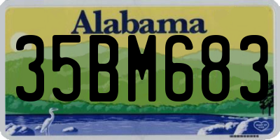 AL license plate 35BM683