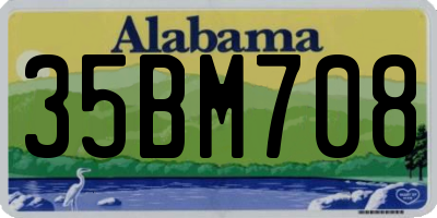 AL license plate 35BM708