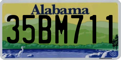 AL license plate 35BM711