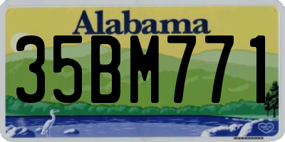 AL license plate 35BM771