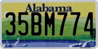 AL license plate 35BM774