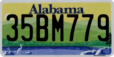 AL license plate 35BM779