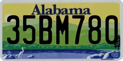 AL license plate 35BM780