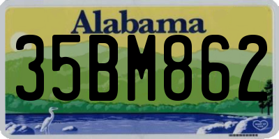 AL license plate 35BM862