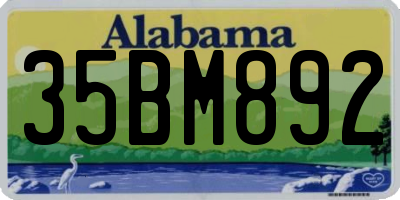 AL license plate 35BM892