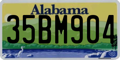 AL license plate 35BM904