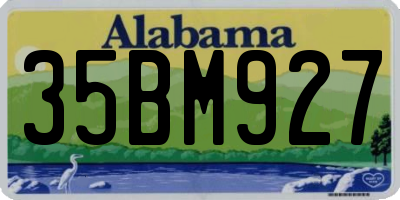 AL license plate 35BM927