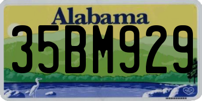 AL license plate 35BM929
