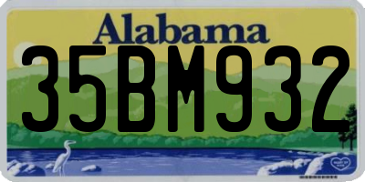 AL license plate 35BM932