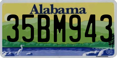 AL license plate 35BM943
