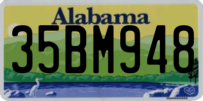 AL license plate 35BM948