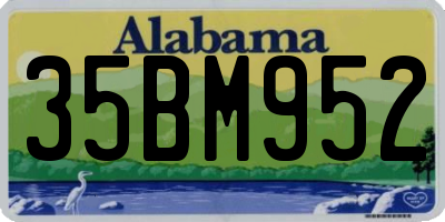 AL license plate 35BM952