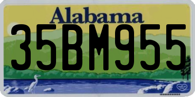 AL license plate 35BM955