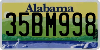 AL license plate 35BM998