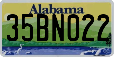 AL license plate 35BN022