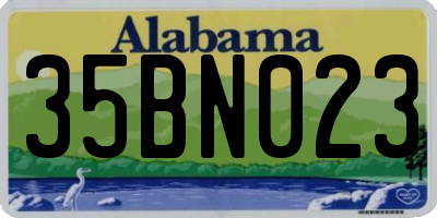 AL license plate 35BN023