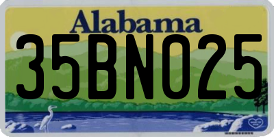 AL license plate 35BN025