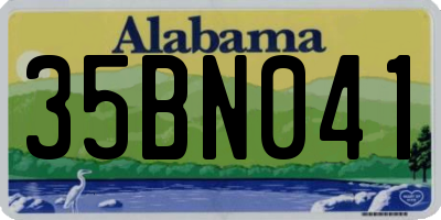 AL license plate 35BN041