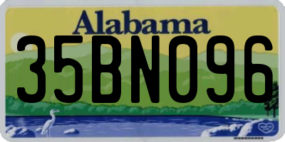 AL license plate 35BN096