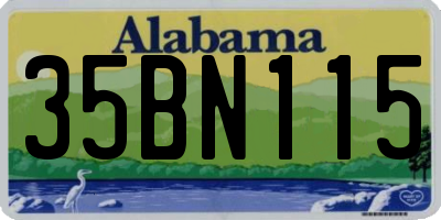 AL license plate 35BN115