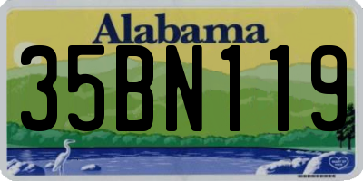 AL license plate 35BN119