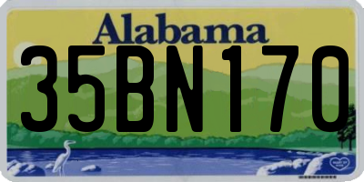 AL license plate 35BN170
