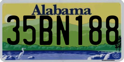 AL license plate 35BN188