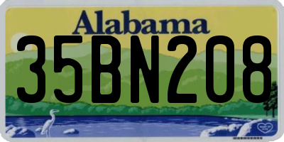 AL license plate 35BN208
