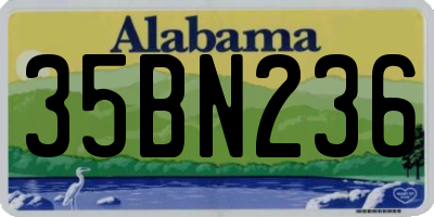 AL license plate 35BN236