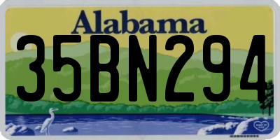 AL license plate 35BN294