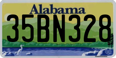 AL license plate 35BN328