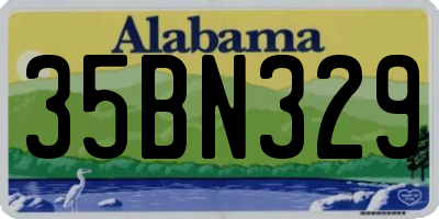 AL license plate 35BN329