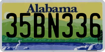 AL license plate 35BN336