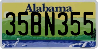 AL license plate 35BN355