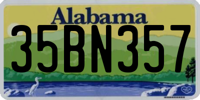 AL license plate 35BN357