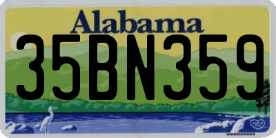 AL license plate 35BN359