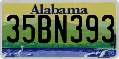 AL license plate 35BN393
