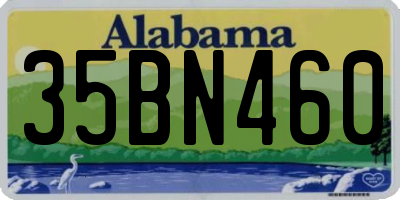 AL license plate 35BN460