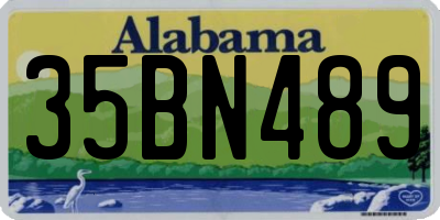 AL license plate 35BN489