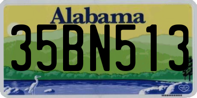 AL license plate 35BN513